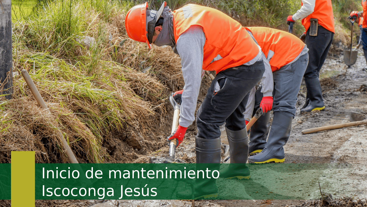 Inicio de mantenimiento en Iscoconga Jesús