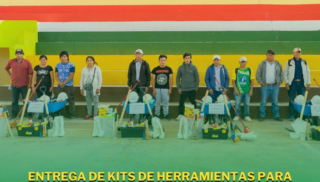 Entrega de Kits de herramientas para sistemas de agua potable en el distrito de Jesús