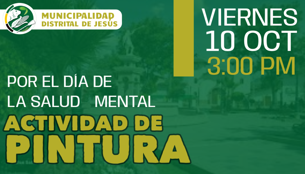 ACTIVIDAD DE PINTURA, por el día de la Salud Mental