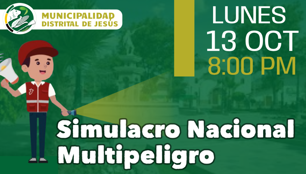 Participa del Simulacro Nacional Multipeligro